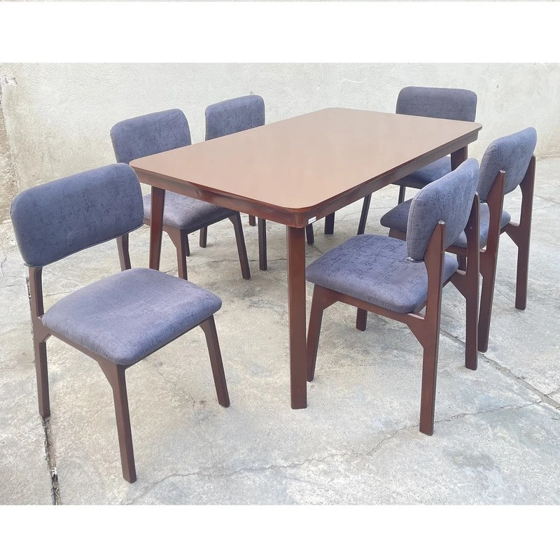 میز و صندلی ناهارخوری شش نفره گروه تولید اسپیناس مدل Pro Max -180006