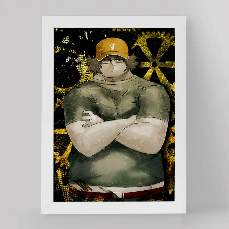 تابلو خندالو مدل ایتارو هاشیدا انیمه اشتاینز گیت کد 17489