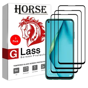 محافظ صفحه نمایش 5D هورس مدل FAG مناسب برای گوشی موبایل هوآوی nova 7i بسته سه عددی