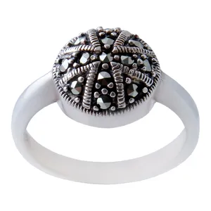   انگشتر نقره زنانه بازرگانی میلادی کد  AW_367