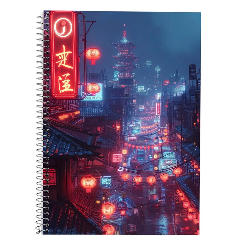 دفتر لغت 50 برگ مدوپد طرح شهر کد DF17387