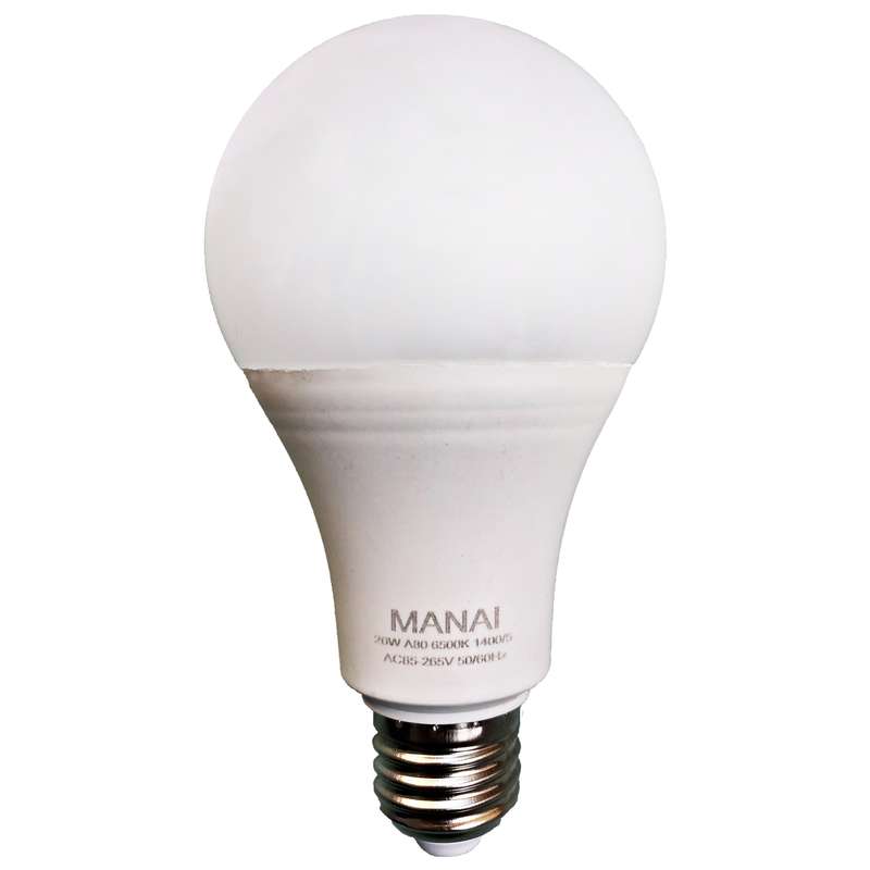 لامپ ال ای دی 20 وات مانای مدل حبابی پایه E27