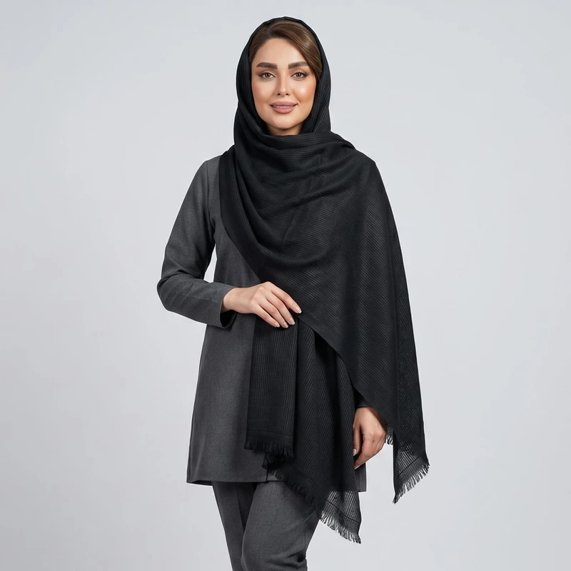 شال زنانه مدل مخمل کبریتی شاین کد ۰۰۱۰۰