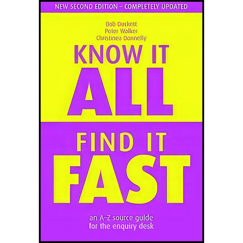 کتاب Know It All, Find It Fast اثر R. J. Duckett انتشارات Facet Pub