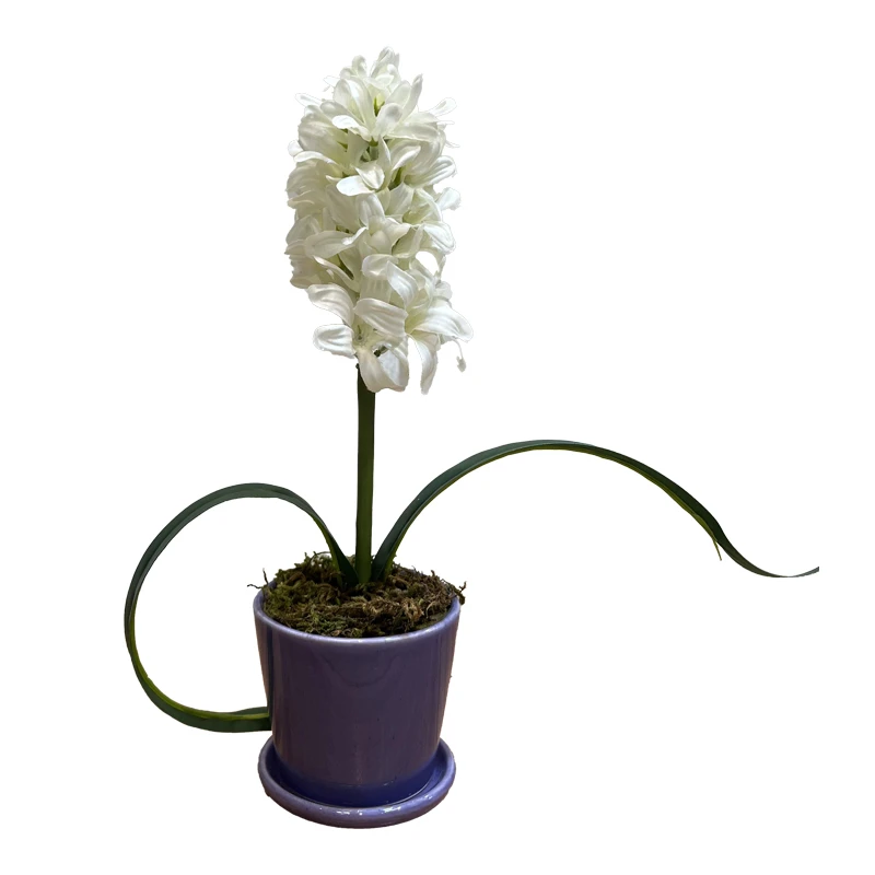 گلدان به همراه گل مصنوعی مدل سنبل 5