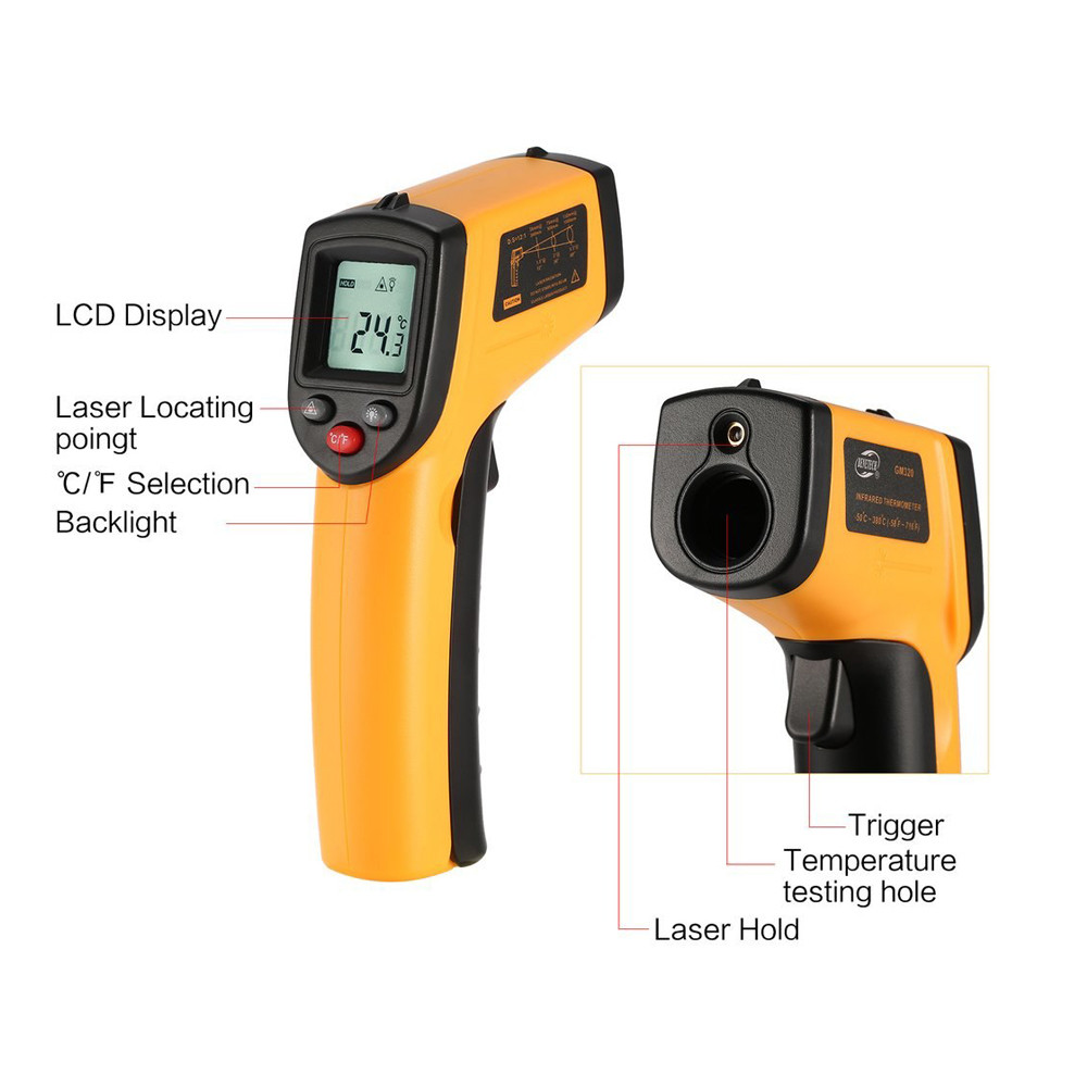 ترمومتر لیزری بنتک مدل GM320 کد 2 ترمومتر لیزری بنتک مدل GM320 کد 2