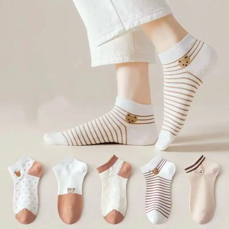 جوراب زنانه مدل B115 بسته 5 عددی