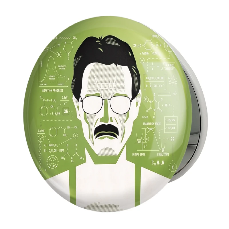 آینه جیبی خندالو طرح سریال بریکینگ بد Breaking Bad مدل تاشو کد 13292 