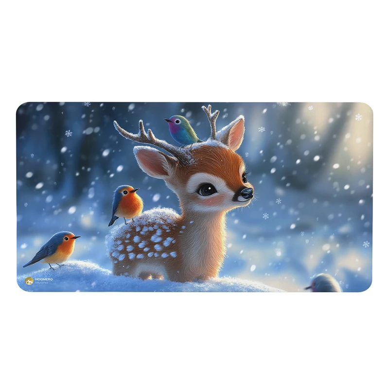 ماوس پد هومرو مدل MX2439 طرح فانتزی آهو و پرنده