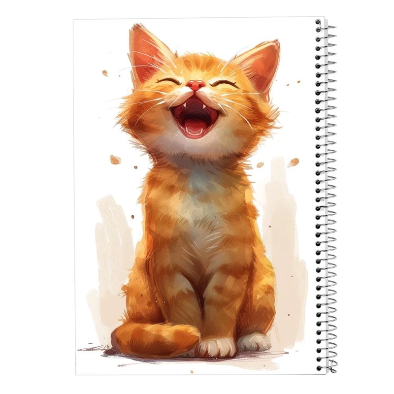 دفتر شطرنجی 50 برگ مدوپد طرح سگ و گربه کد DF17349