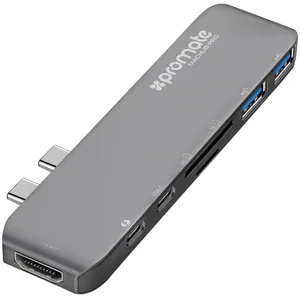 هاب USB-C هفت پورت پرومیت مدل MacHub-Pro