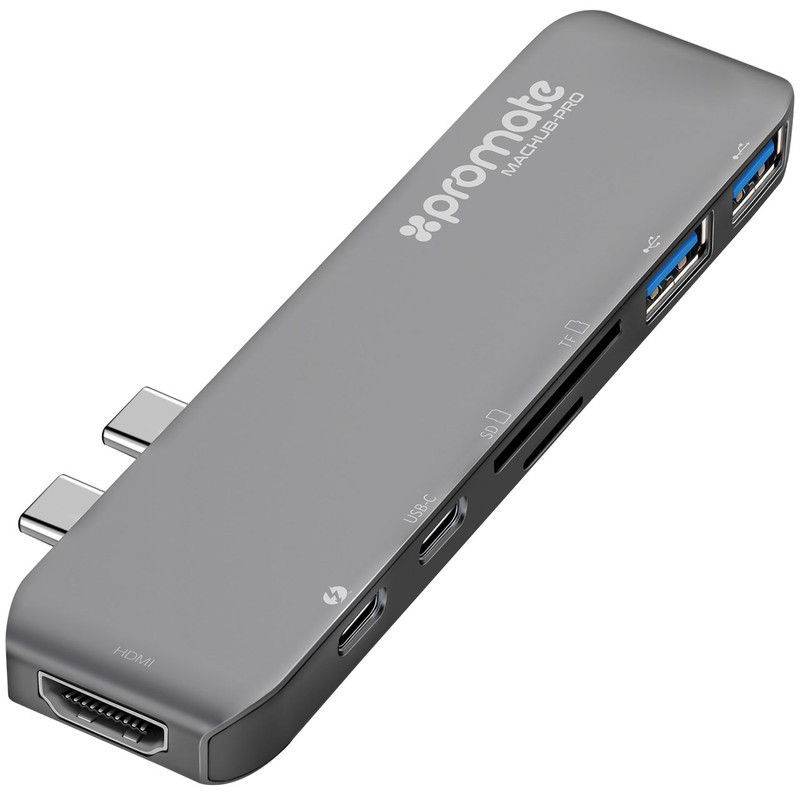 هاب USB-C هفت پورت پرومیت مدل MacHub-Pro