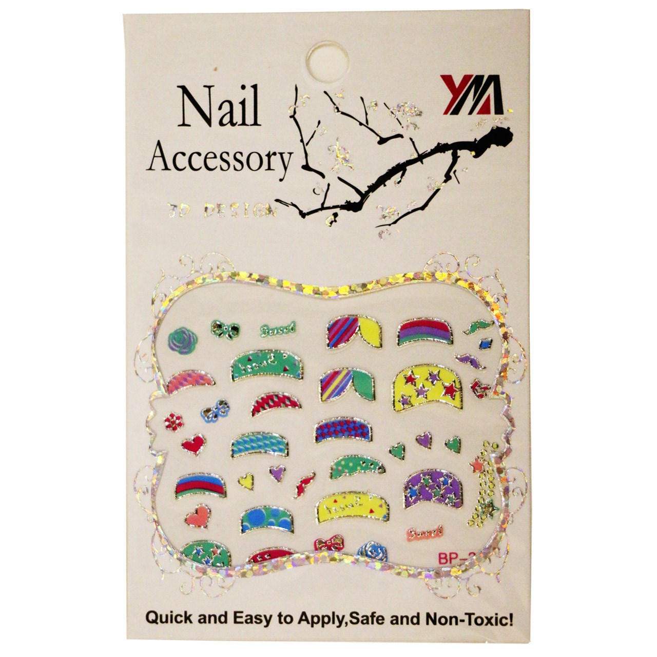 برچسب ناخن سه بعدی سری Nail Accessory مدل BP-30