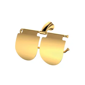 جای دستمال توالت دوقلوی ویسن تین مدل  GOLD رنگ طلایی