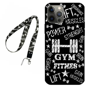 Megafone Gym 0010 Cover For Apple iPhone 12 Pro Mobile Neckband 