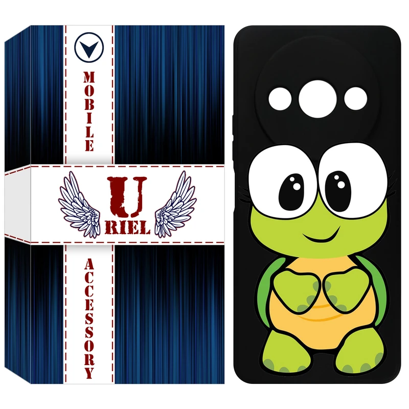 کاور یوریل قاب مدل KSH کد 59 طرح لاکپشت مناسب برای گوشی موبایل شیائومی Redmi A3 / A3x