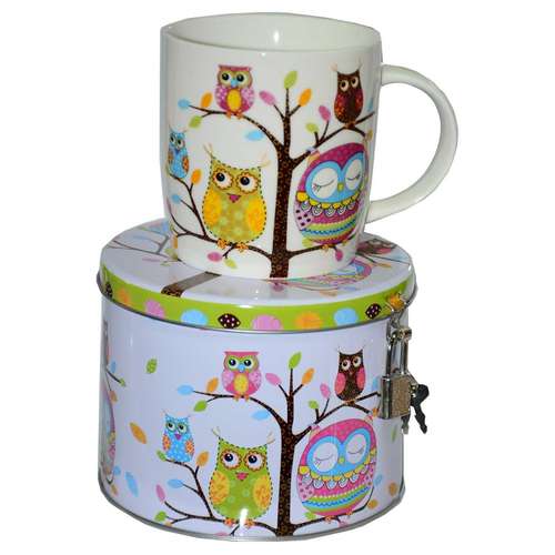ماگ جعبه دار کالای خواب متین مدل Owl