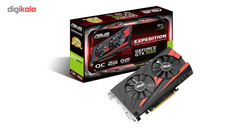 کارت گرافیک ایسوس مدل EX-GTX1050-O2G