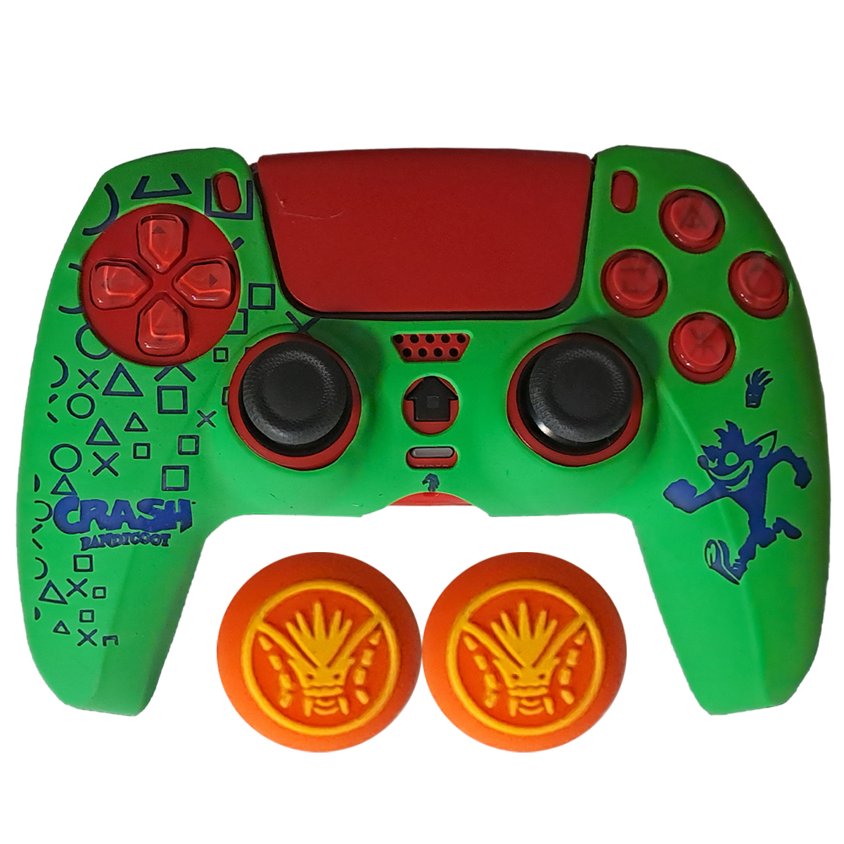 محافظ دسته بازی پلی استیشن 5 طرح کرش مدل CRASH PS5277  به همراه روکش آنالوگ