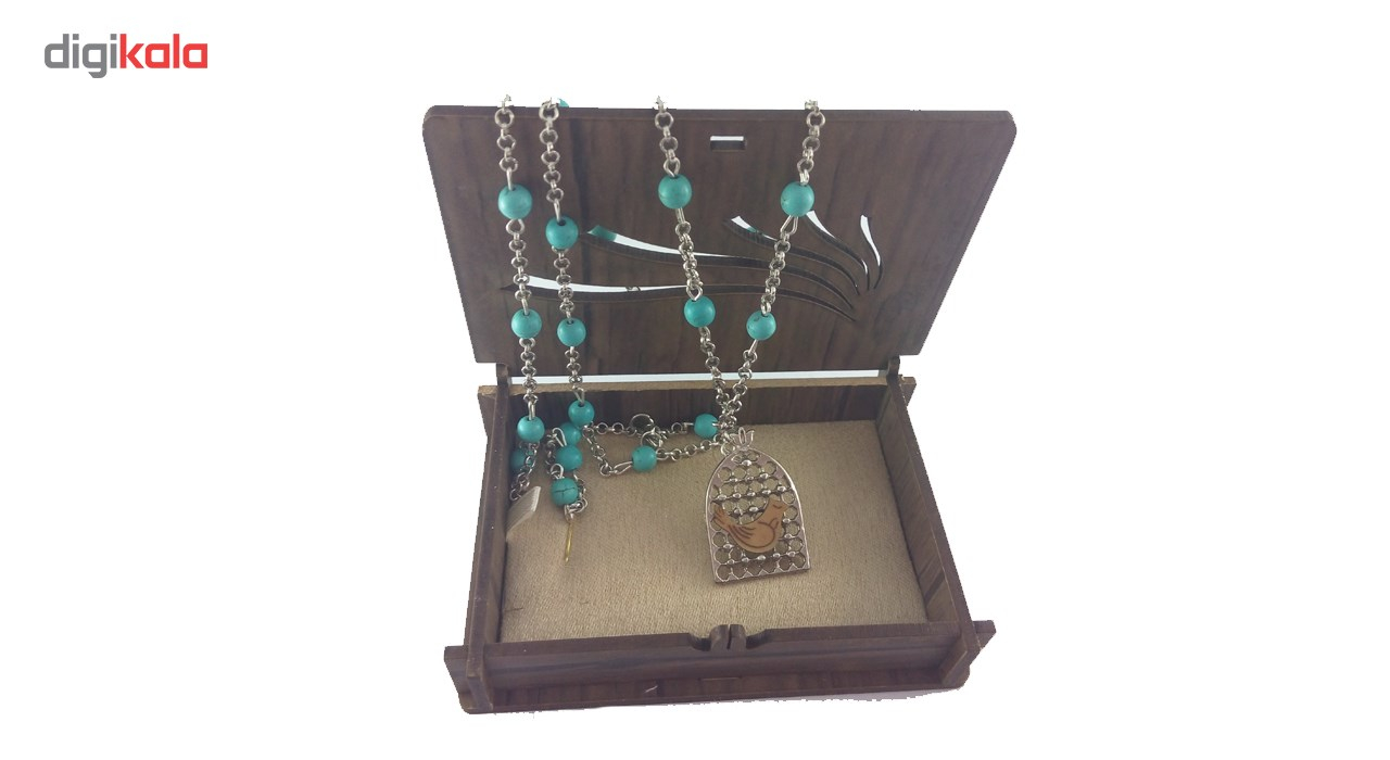 گردنبند مودی سف طرح مرغ آمین مدل G110