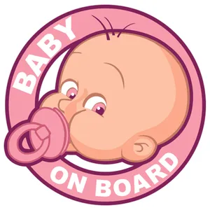 Grasipa Baby On Board 10 Sticker