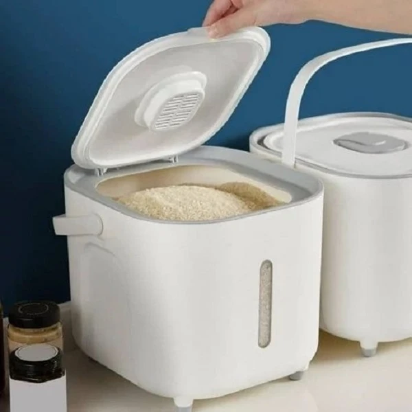 عکس شماره 3 : سطل برنج مدل مکعبی کد 1369n2180 ظرفیت 10 کیلوگرم