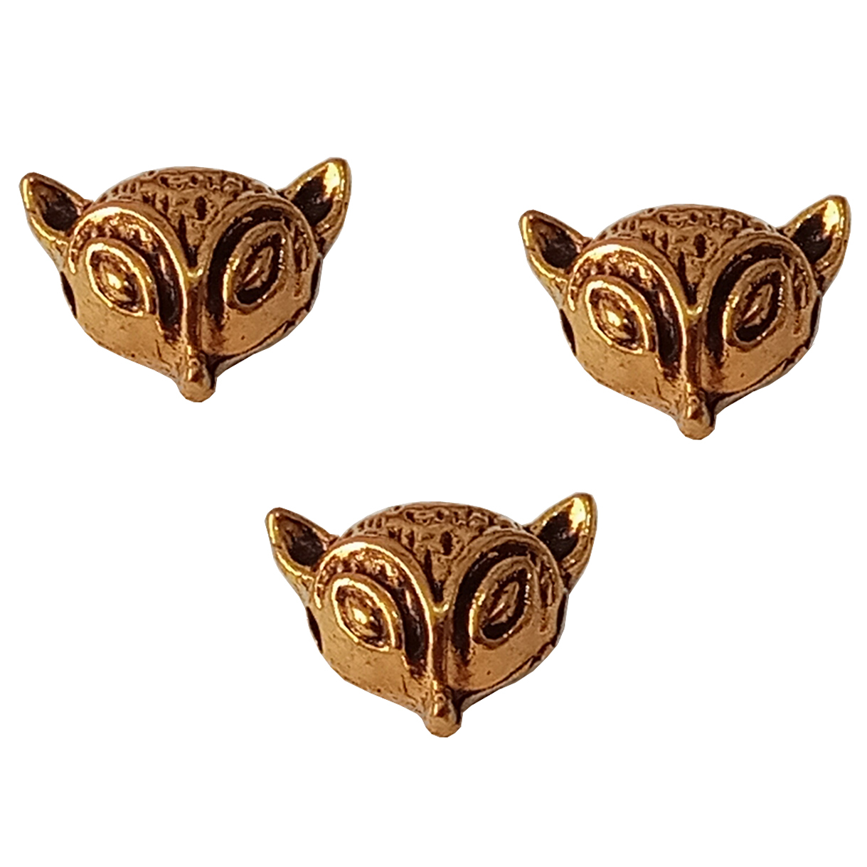 مهره دستبند طرح گرگ کد B-P_F_5 بسته 3 عددی