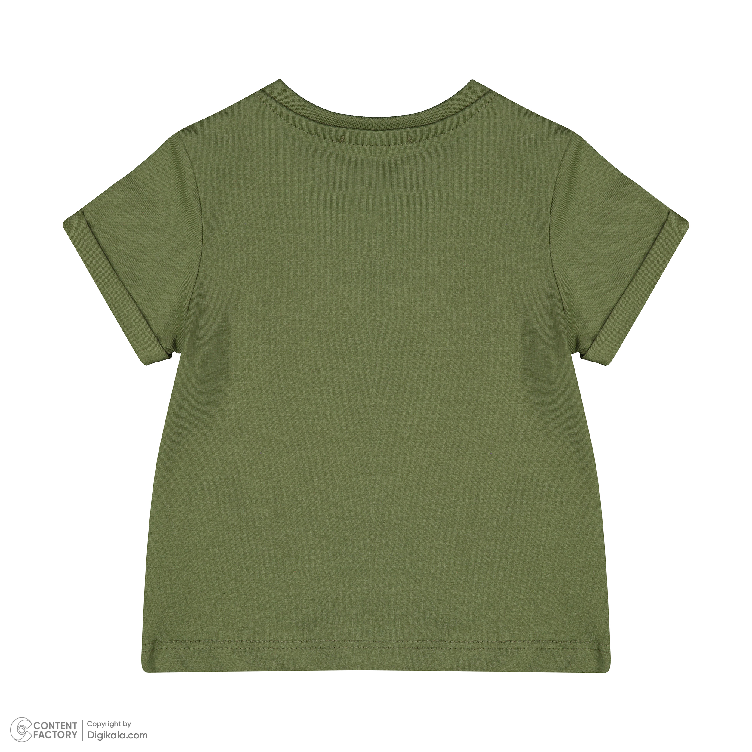 ست تی شرت و شلوارک نوزادی پسرانه ایندیگو مدل 13213 رنگ سبز -  - 6