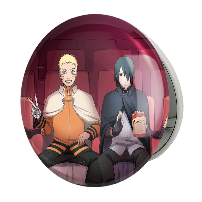 آینه جیبی خندالو طرح ساسکه و ناروتو انیمه بوروتو Boruto مدل تاشو کد 13144 