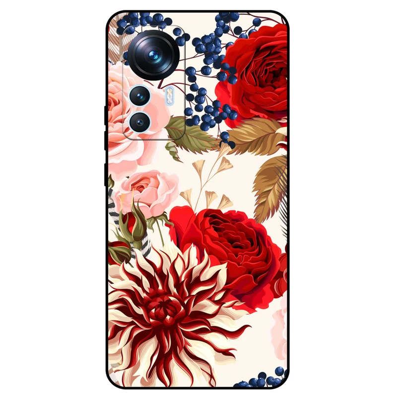 کاور مگافون طرح گل مدل 7350 مناسب برای گوشی موبایل شیائومی 12 Pro