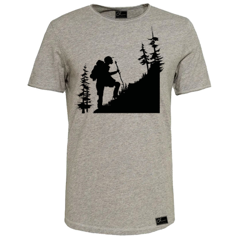 تیشرت آستین کوتاه مردانه مدل کوهنوردی کد M228 رنگ طوسی