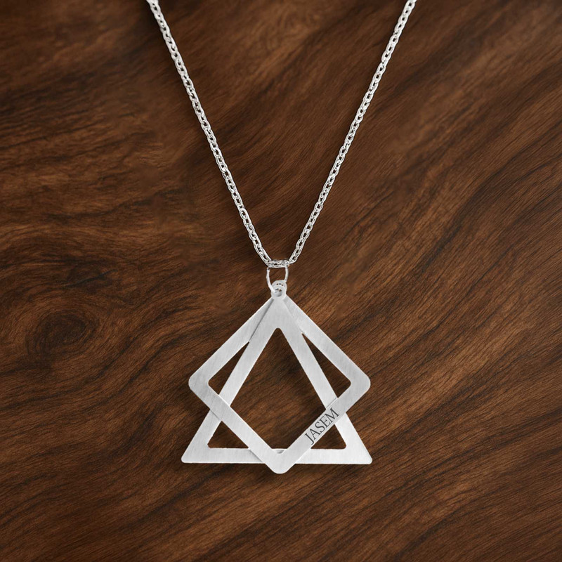 گردنبند نقره مردانه لیردا مدل جاسم 1011