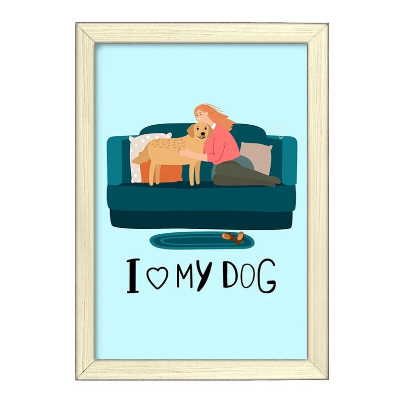 تابلو خندالو طرح حمایت از حیوانات کد 27385