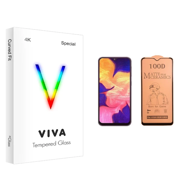 محافظ صفحه نمایش سرامیکی ویوا مدل 4K مناسب برای گوشی موبایل سامسونگ Galaxy A10