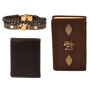 ست هدیه طرح تولد شهریور  کهن چرم  مدل m112- 6