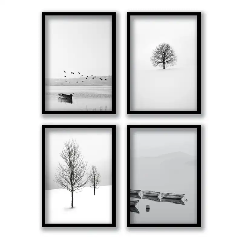 تابلو مدل مینیمال فانتزی کد LA-G4006 مجموعه 4 عددی