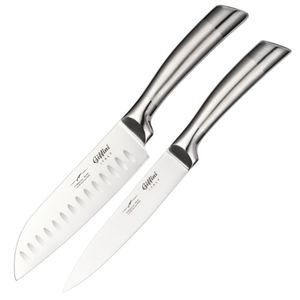 چاقو اشپزخانه جی فی نی کد G-2-SANTAKU مجموعه 2 عددی
