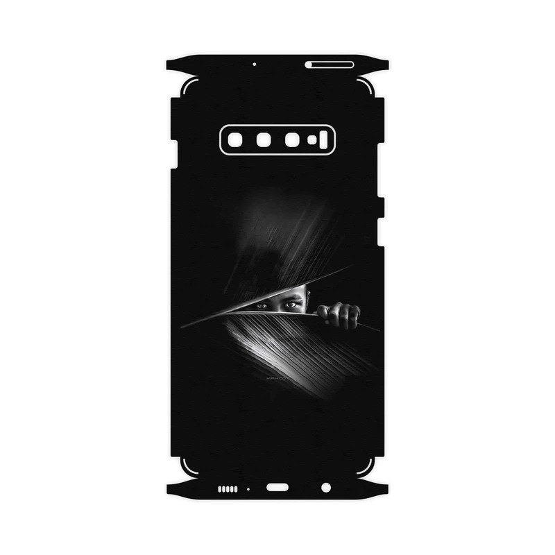 برچسب پوششی ماهوت مدل Black Portrait-FullSkin مناسب برای گوشی موبایل سامسونگ Galaxy S10 Plus