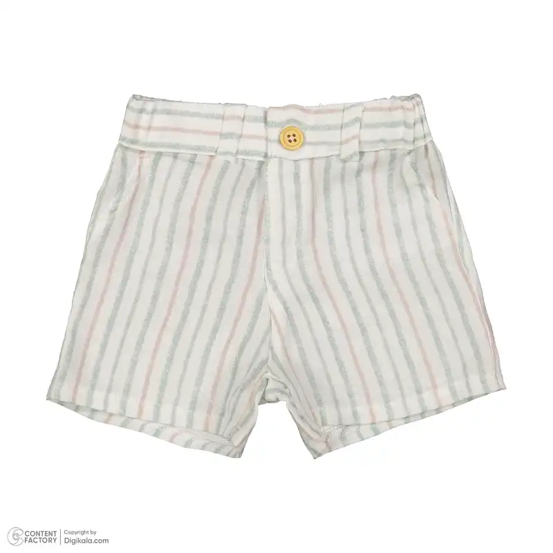 ست پیراهن و شلوارک نوزادی ایندیگو مدل 132441