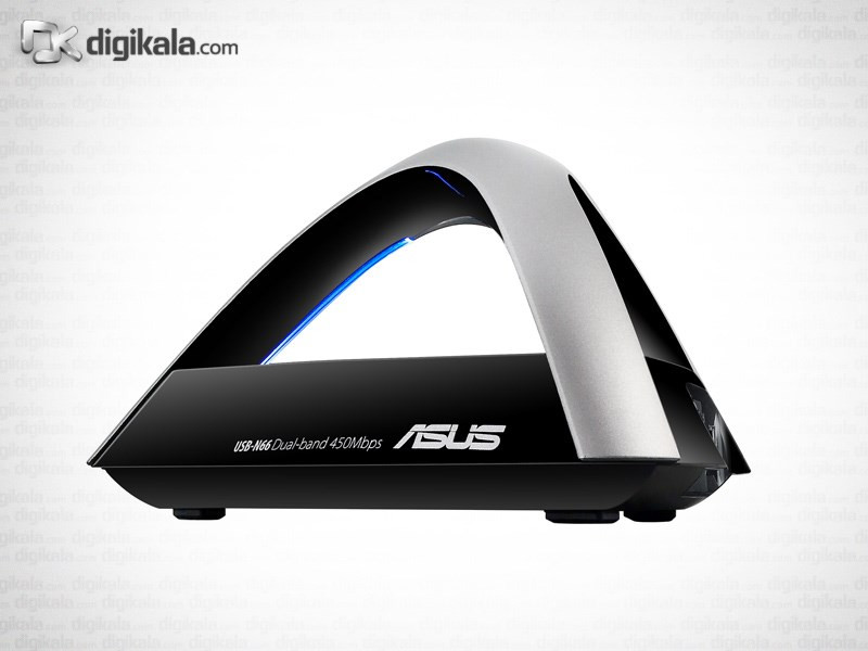 کارت شبکه و اکسس پوینت بی‌سیم و دوبانده USB ایسوس مدل USB-N66