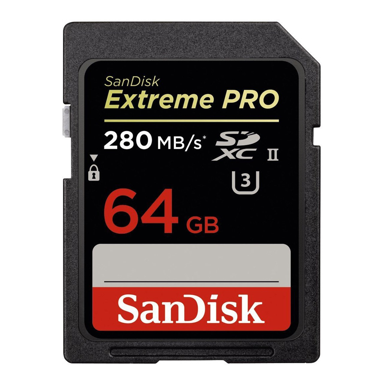 کارت حافظه SDXC سن دیسک مدل Extreme Pro کلاس 10 استاندارد UHS-II U3 سرعت 1867X 280MBps ظرفیت 64 گیگابایت