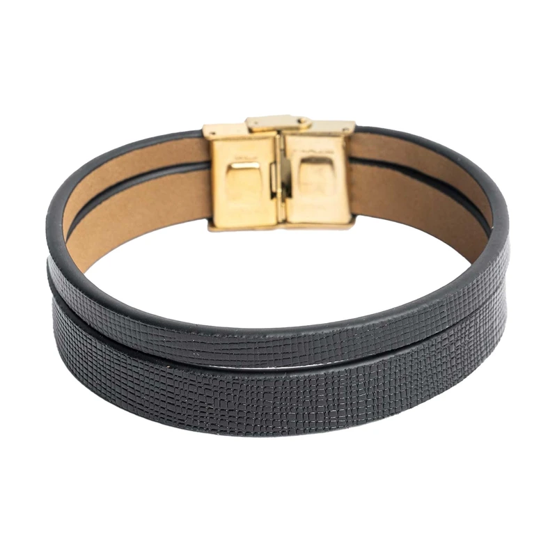 دستبند چرمی مدل سگکی کد 17