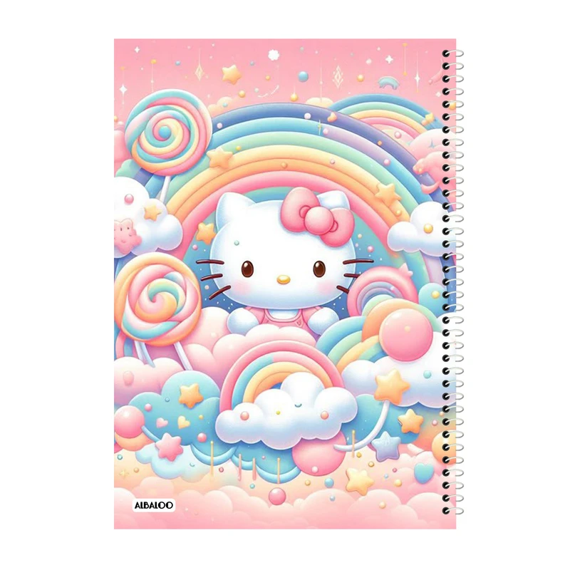 دفتر نقاشی 50 برگ آلبالو طرح کیتی کد 2016