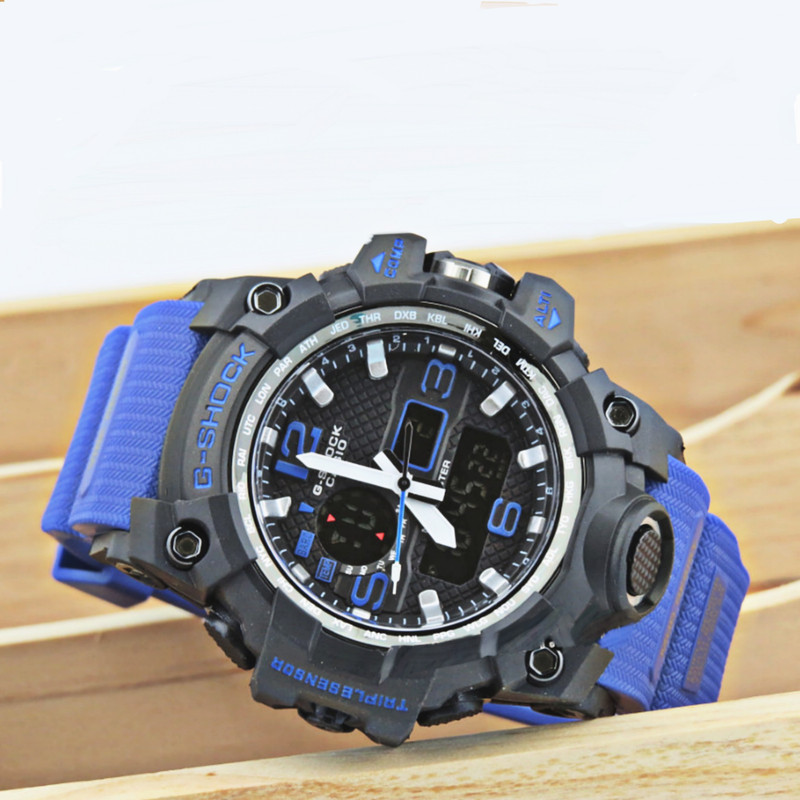 ساعت مچی عقربه‌ای مردانه مدل دو زمانه خلبانی کد 04