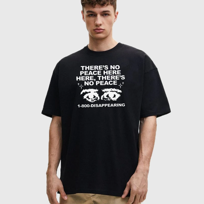 تی شرت آستین کوتاه مردانه مدل تایپوگرافی صلح Z595