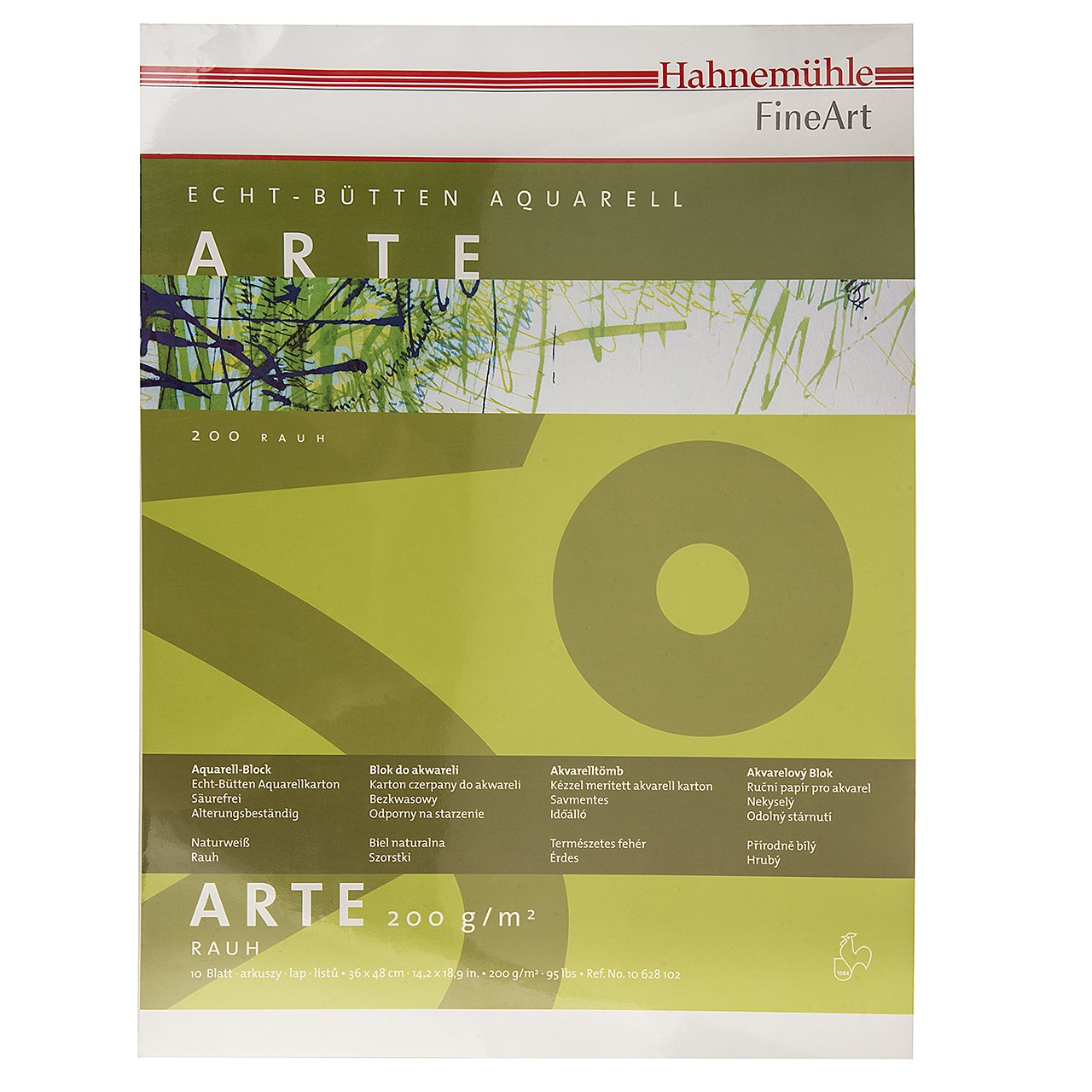 بوم آبرنگ دفترچه ای هانه موله مدل Arte سایز 43 × 36 سانتی متر 10 برگ