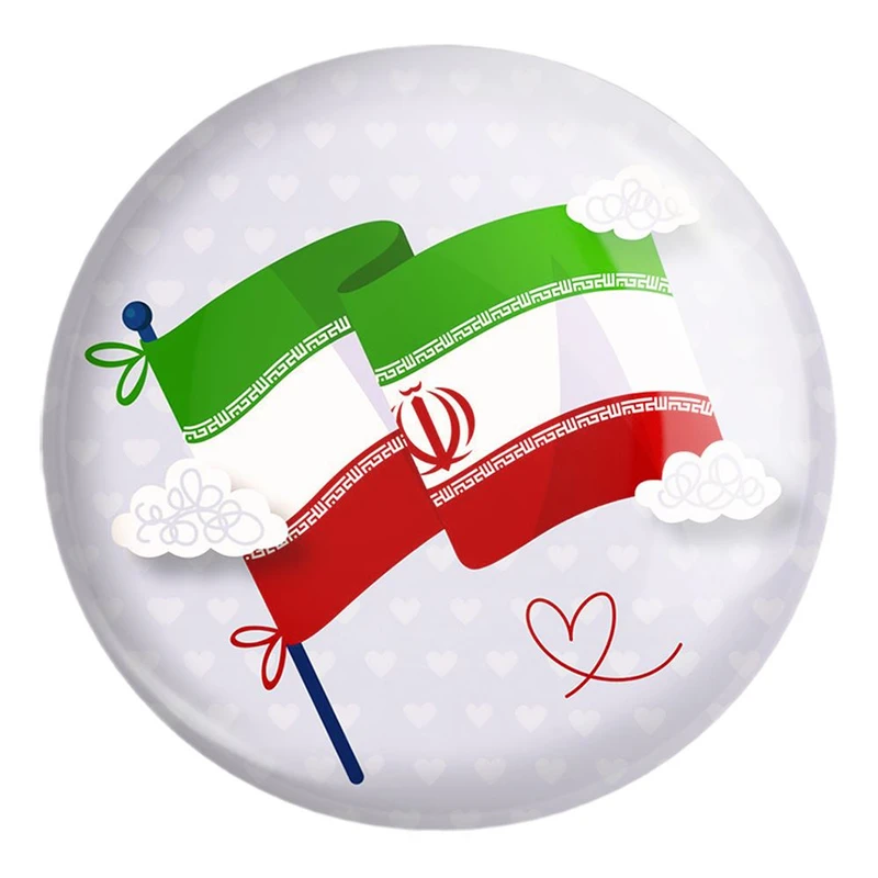 پیکسل خندالو طرح پرچم ایران کد 23940 مدل بزرگ