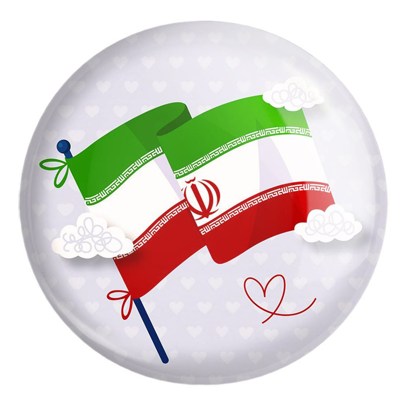 پیکسل خندالو طرح پرچم ایران کد 23940 مدل بزرگ