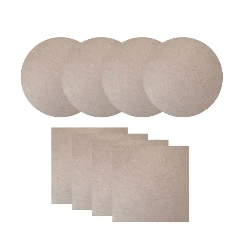 اسلایس چوبی مدل تخته چوب sq10.4 cir9.4 مجموعه 8 عددی