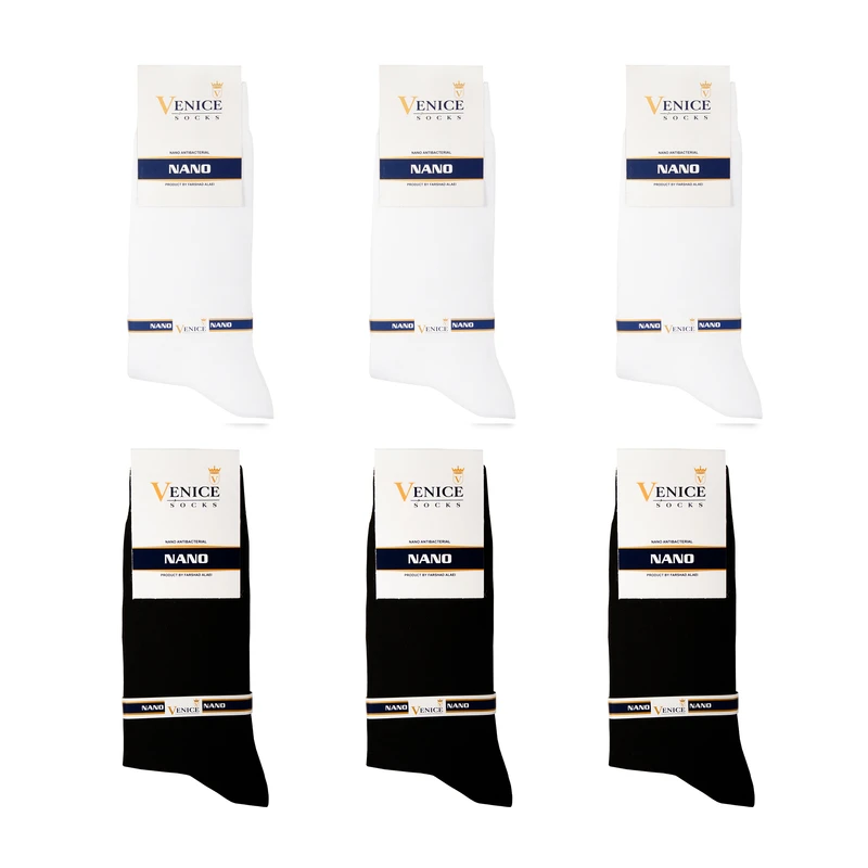جوراب مردانه ونیز کد AL-V17 مجموعه 6 عددی